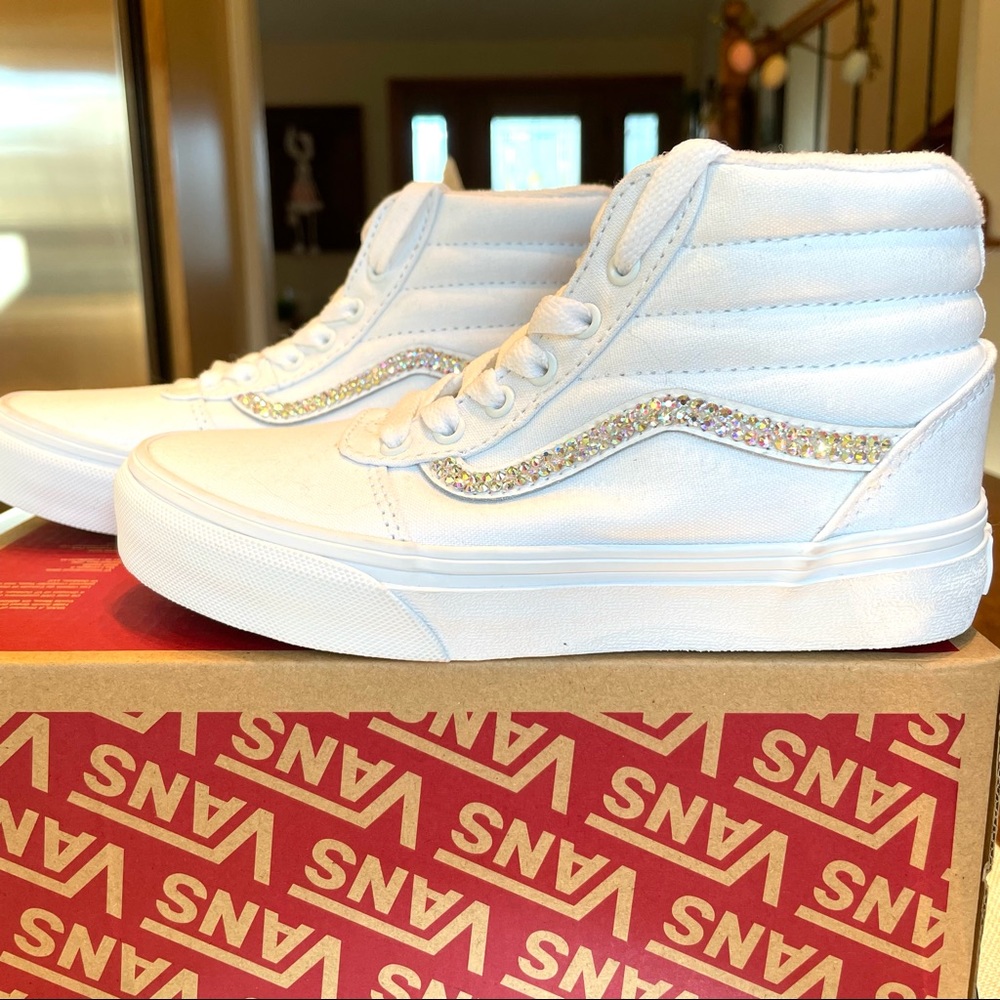 Vans - Custom Bling - Youth,  Ward-Hi size 13